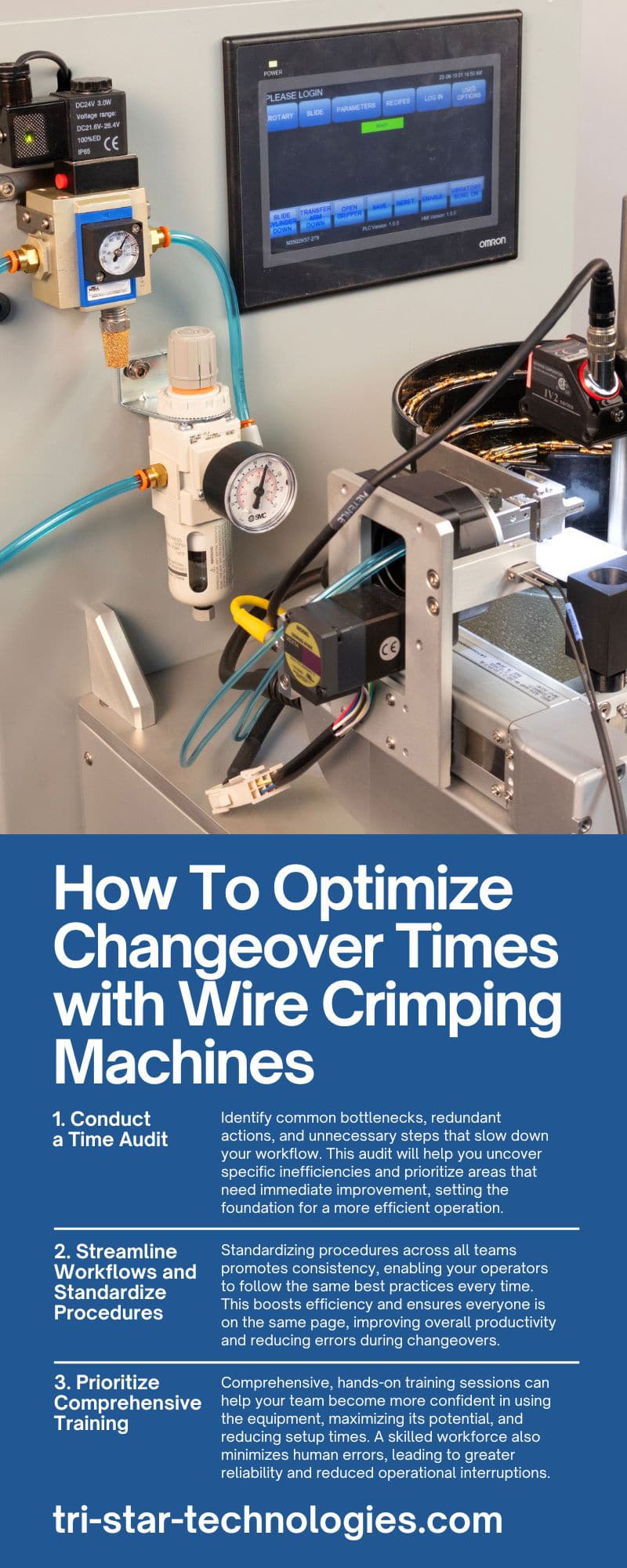 How To Optimize Changeover Times with Wire Crimping Machines