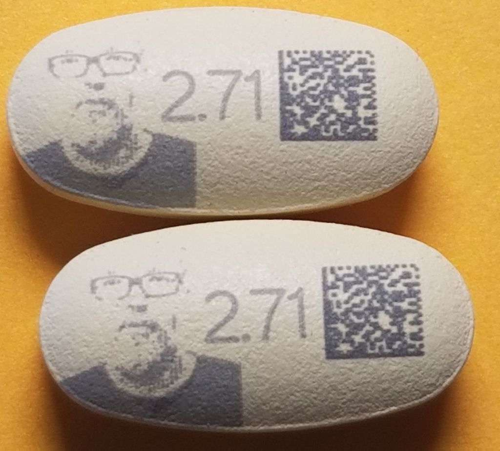Advanced pharmaceutical printing technology enabling clear, scannable codes, graphics, and product identification directly on tablets for enhanced traceability, authentication, and patient safety.